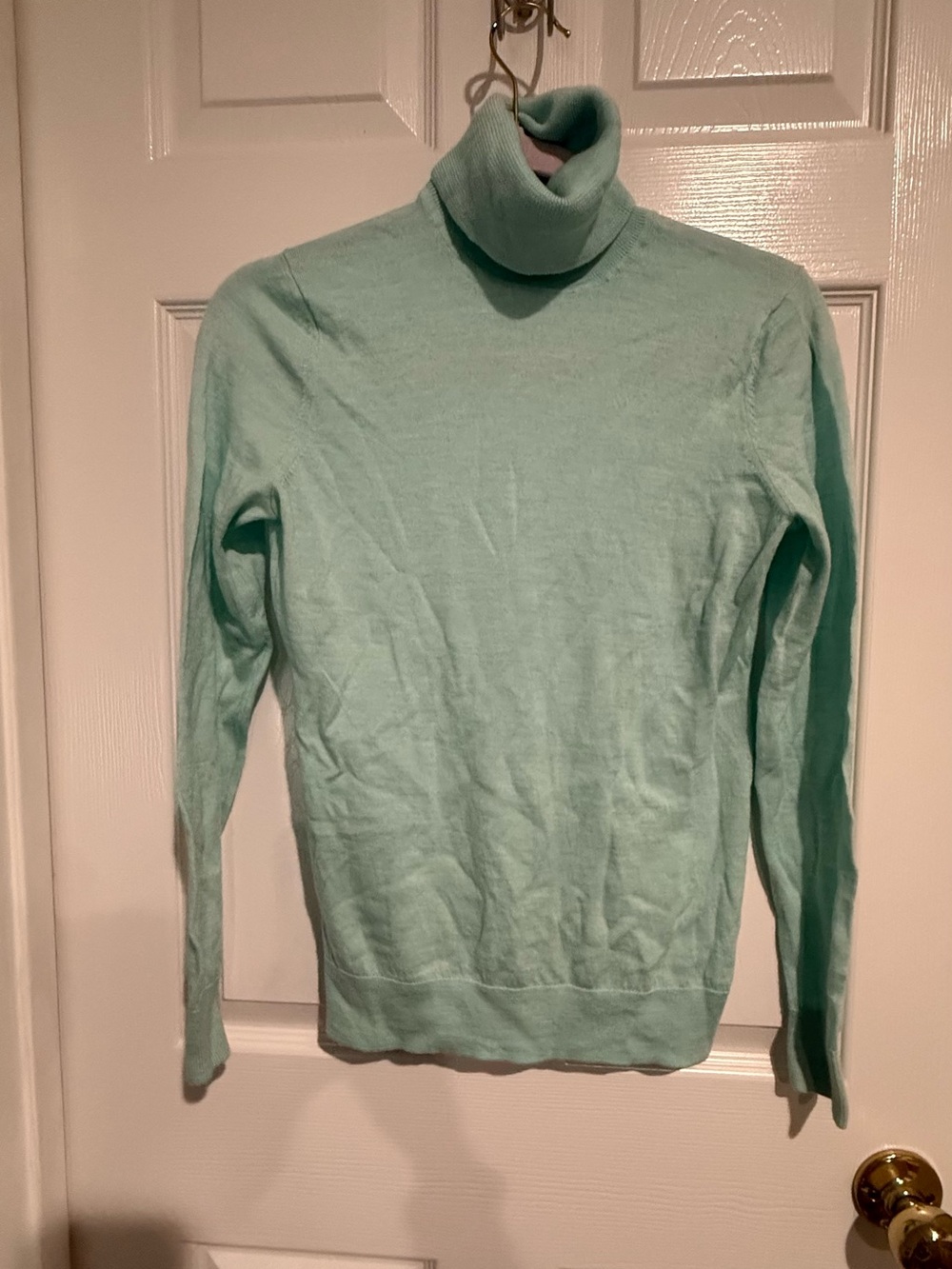 Lord & Taylor Mint Green Turtleneck Sweater